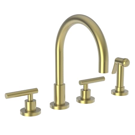 Newport Brass Kitchen Faucet With Side Spray in Satin Brass (Pvd) 9911L-04